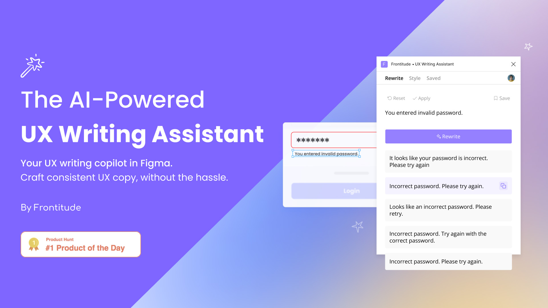 Плагін Figma для створення UX текстів:UX Writing Assistant.